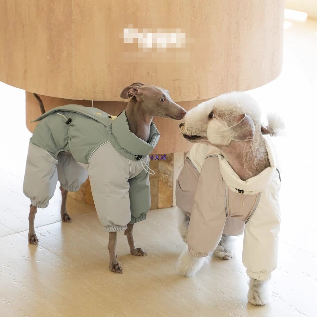 24 ปีขนาดกลางสุนัข Lingti นิเวศวิทยาผ้าฝ้ายเบาะแจ็คเก็ตสัตว์เลี้ยงสุนัขฤดูใบไม้ร่วงฤดูหนาวเสื้อผ้า W