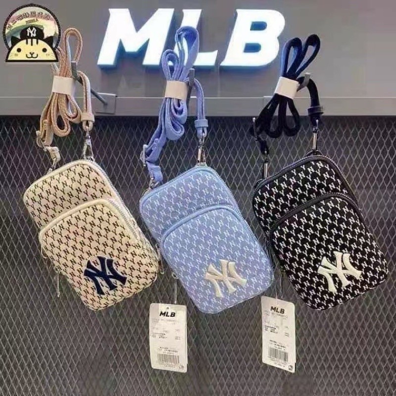 1SMG MLB NY MONOGRAM POCKET BAG / SHOULDER BAG / SLING BAG / MLB BAG