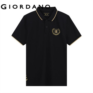 GIORDANO เสื้อโปโลผู้ชาย Men's Slim Classy Polo (Thematic) 0…