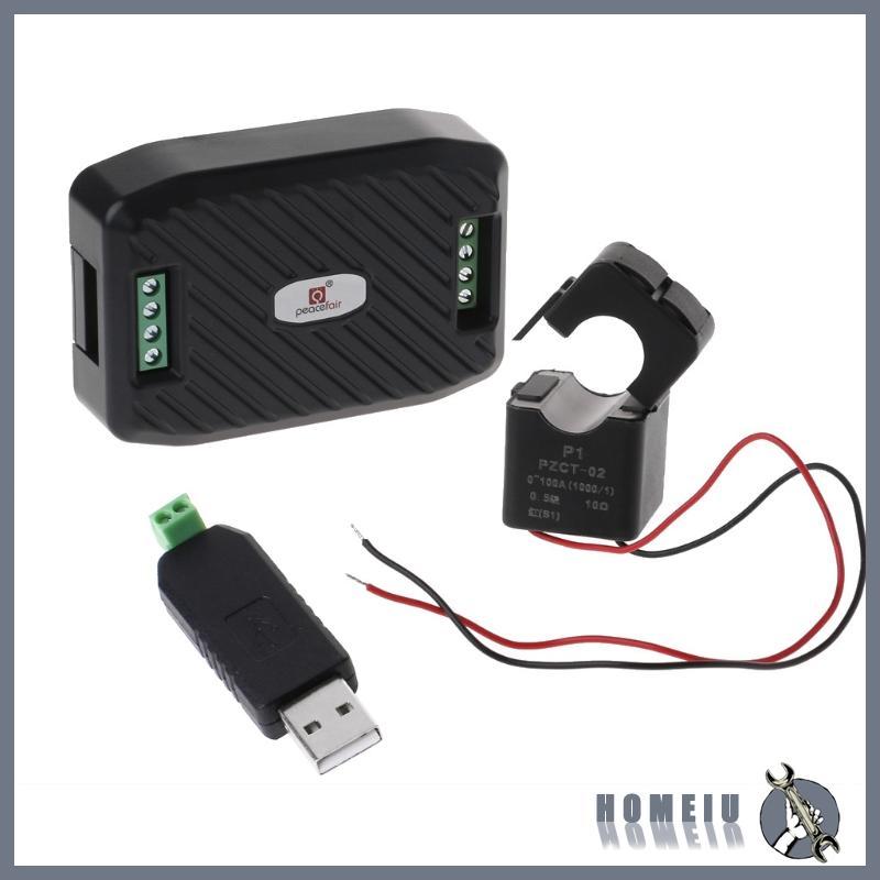 HOMEIU เกรดอุตสาหกรรม PZEM-016 Meter Voltage Power Meter AC 80 260V 100A