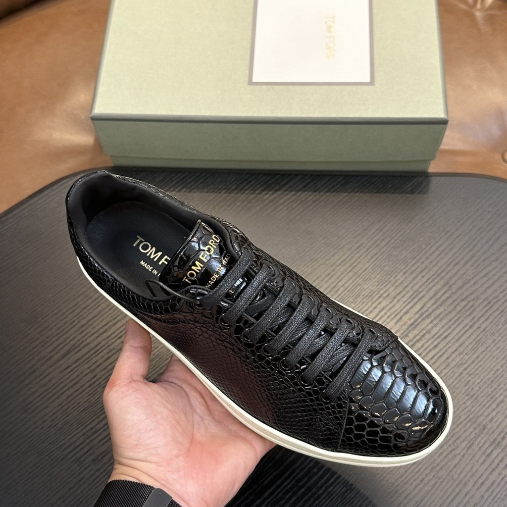 X7B9 Tom Ford 2025Men's sneakers genuine leather casual comfortable breathable sports shoes