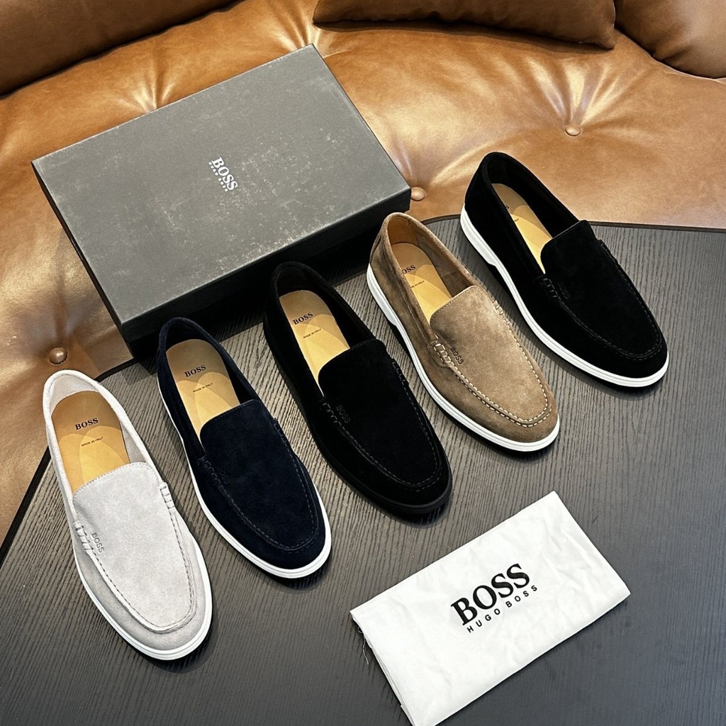 VG8P Boss 2025Men's Shoes Leather Sneakers Genuine Leather Casual Slip-On Comfortable Breathable Sho