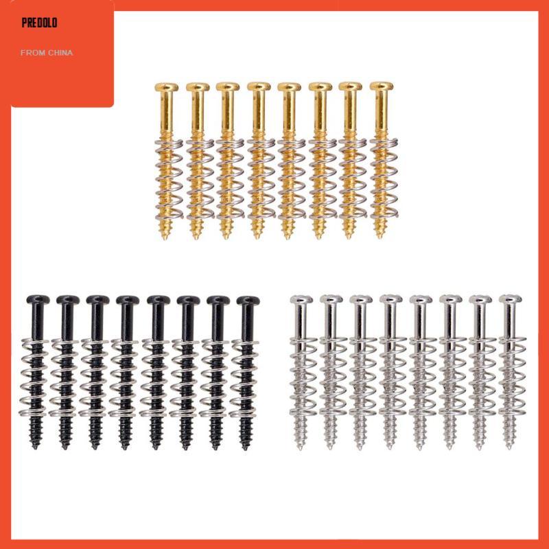 [Predolo] 8 ชุดกีตาร์ไฟฟ้า/เบสสกรูสปริงตรงเปลี่ยน Accs สีดํา
