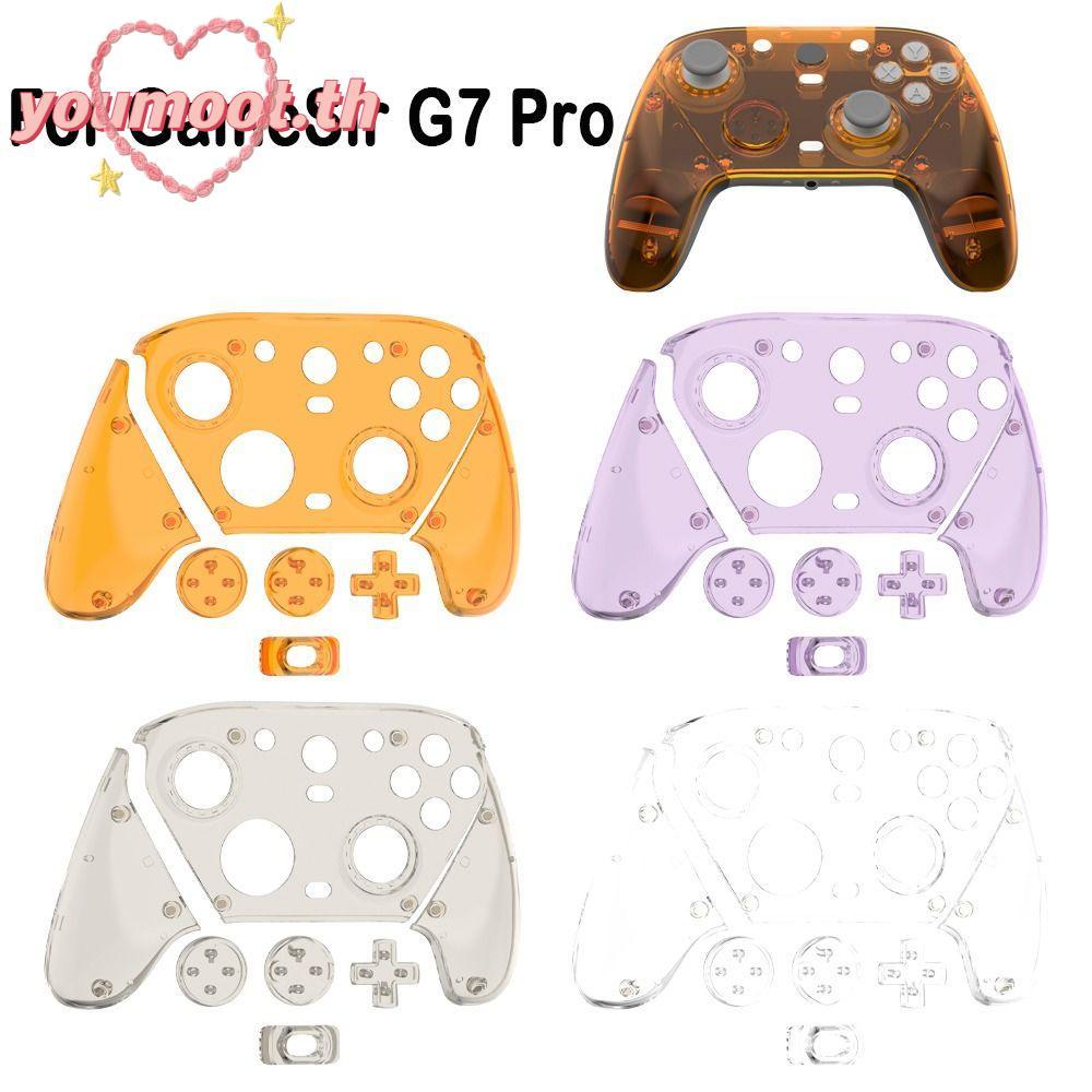 YOUMOOT Gaming Controller Protective, Magnetic Transparent Front Faceplate, เปลือกเปลี่ยนตกแต่งสําหร