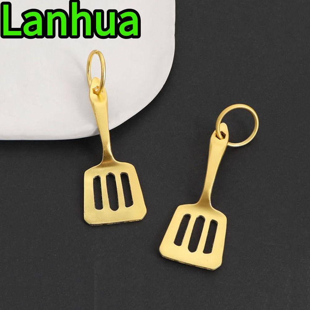 LANHUA Teamfight Tactics พวงกุญแจ, สร้อยคอประณีต Gold Shovel พวงกุญแจ, Mini LOL TFT รูปเกมน่ารักอุปก