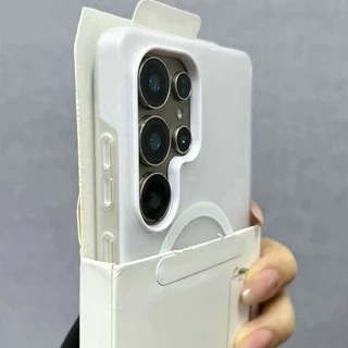 หรูหราสีลูกกวาด 2 IN 1 สําหรับเคสแม่เหล็กสําหรับ Samsung Galaxy S26 S25 S24 FE S23 Plus S22 Ultra Matte Cover