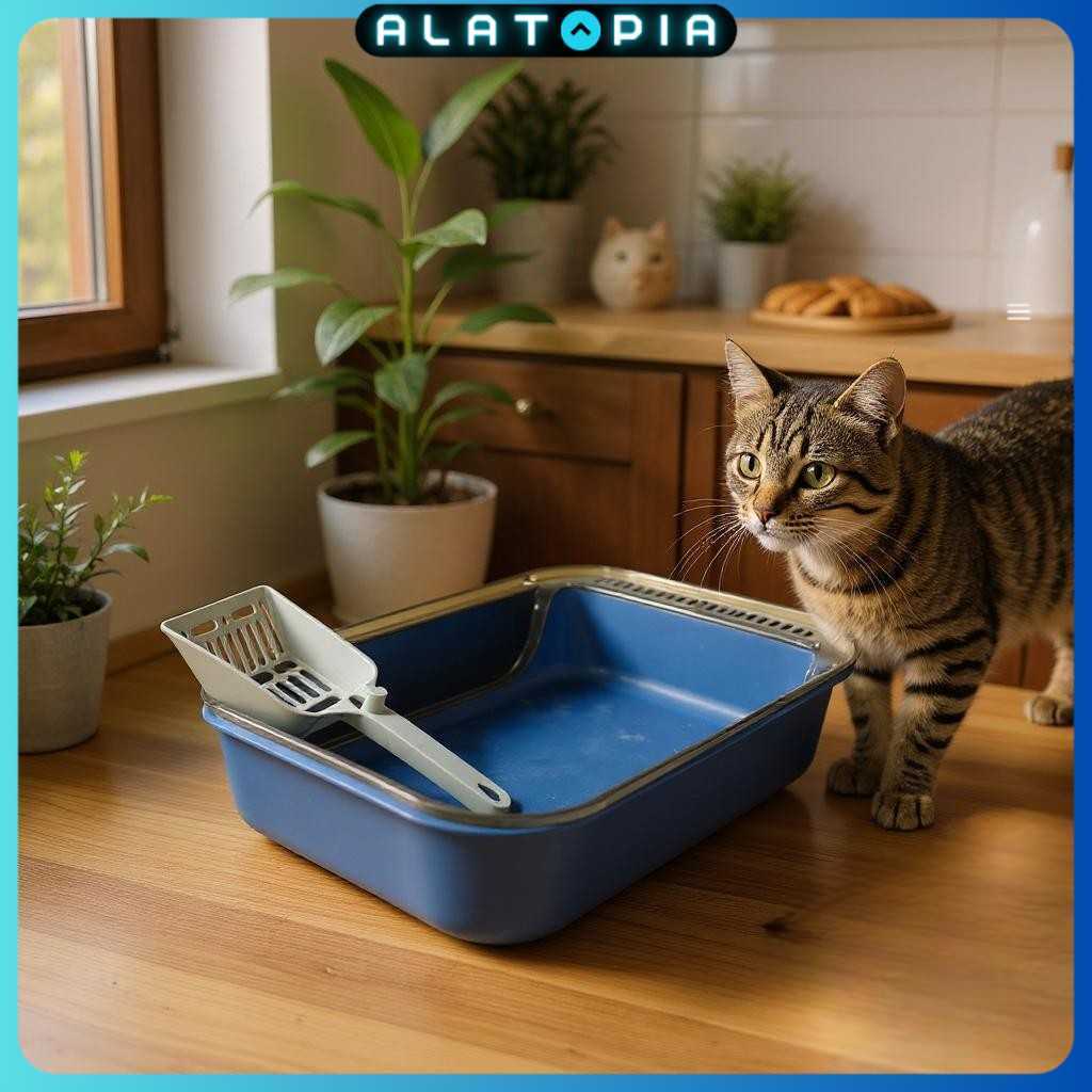 KITPET กระบะทรายแมว Semi-Enclosed Pet Toilet ลูกแมว - KT1