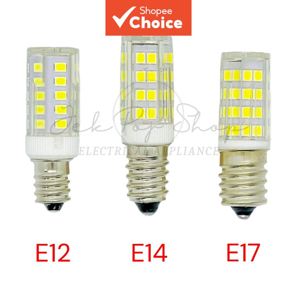 หลอดไฟตู้เย็น LED E12/E14/E17 โคมไฟวัด สีขาวและสีอบอุ่น