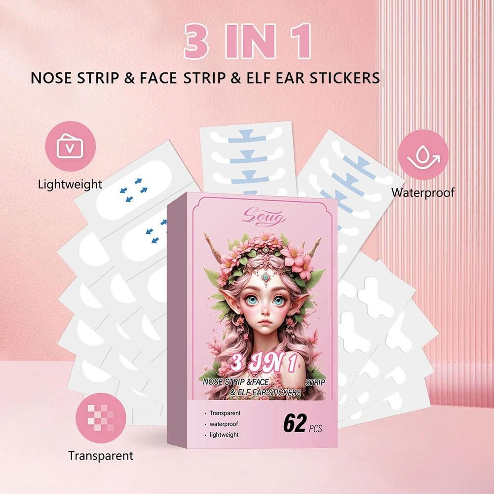 Sug แผ่นแปะจมูก Elf Ear Patch V-face Lifting Patch คอสเพลย์ Wing Patch เครื่องมือพิเศษ H0i0