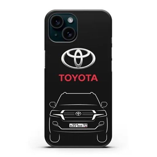 Toyota Black Logo Hd Printing เคส IPhone Cover Shell IP 17 16 Pro Max Plus X XR 3