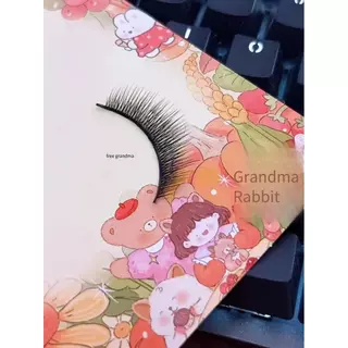 Hard Stem Baby ตรงขนตาปลอมผู้ใหญ่ชาย cos ธรรมชาติ Mom Raw Double Eyelid สามเณรกระต่าย Granny 233 แฟชั่นที่สมจริง Face Repair สาว