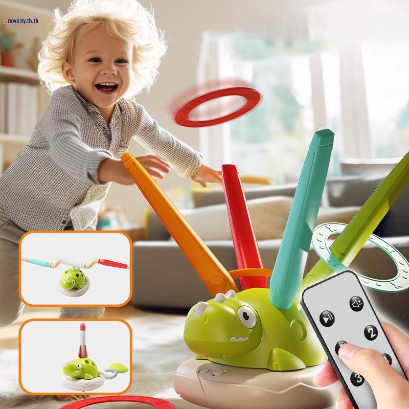 NLY , 3 In 1 Rocket Launcher, Ring Toss & Musical Jumping สําหรับเด็ก, กีฬาและของเล่นนอก N