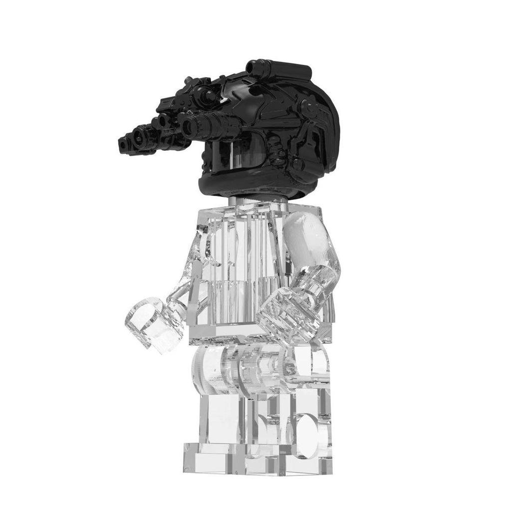 บล็อกอาคาร High-End หมวกกันน็อกยุทธวิธี Night Vision หมวกกันน็อก Third Party ทหาร Building Blocks Mi