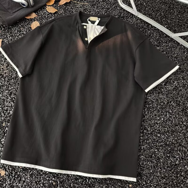 EERSHENSHI เสื้อยืดคอกลมแขนสั้น ออกแบบใหม่สำหรับวัยรุ่นในฤดูร้อน - รูปที่ 6