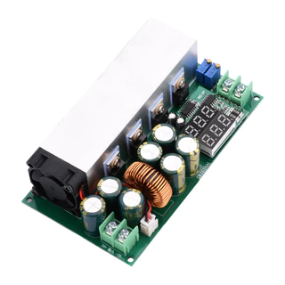 บัคคอนเวอร์เตอร์ 600W DC-DC Step Down 25A โมดูลลดแรงดันไฟ 12-80V เป็น 2.5-50V พร้อมพัดลม ปรับค่าได้ สำหรับงาน