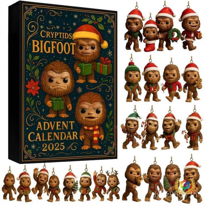 Bigfoot Gift BIG Advent FOOT Mystery Box Calendar 2025 Holiday Calendar Mystery Box LY47