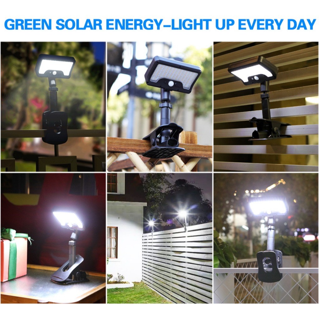 Solar light โคมไฟโซลาร์เซลล์แบบหนีบ LED มีแสงขาวและแสงเหลืองในตัว สามารถปรับได้ด้วยรีโมทคอนโทรล - รูปที่ 7
