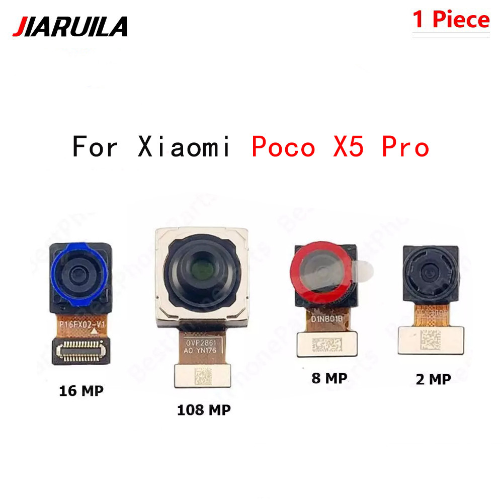 สําหรับ Xiaomi Poco X5 Pro กล้องเซลฟี่ด้านหน้า + กล้องหลักด้านหลังด้านหลัง