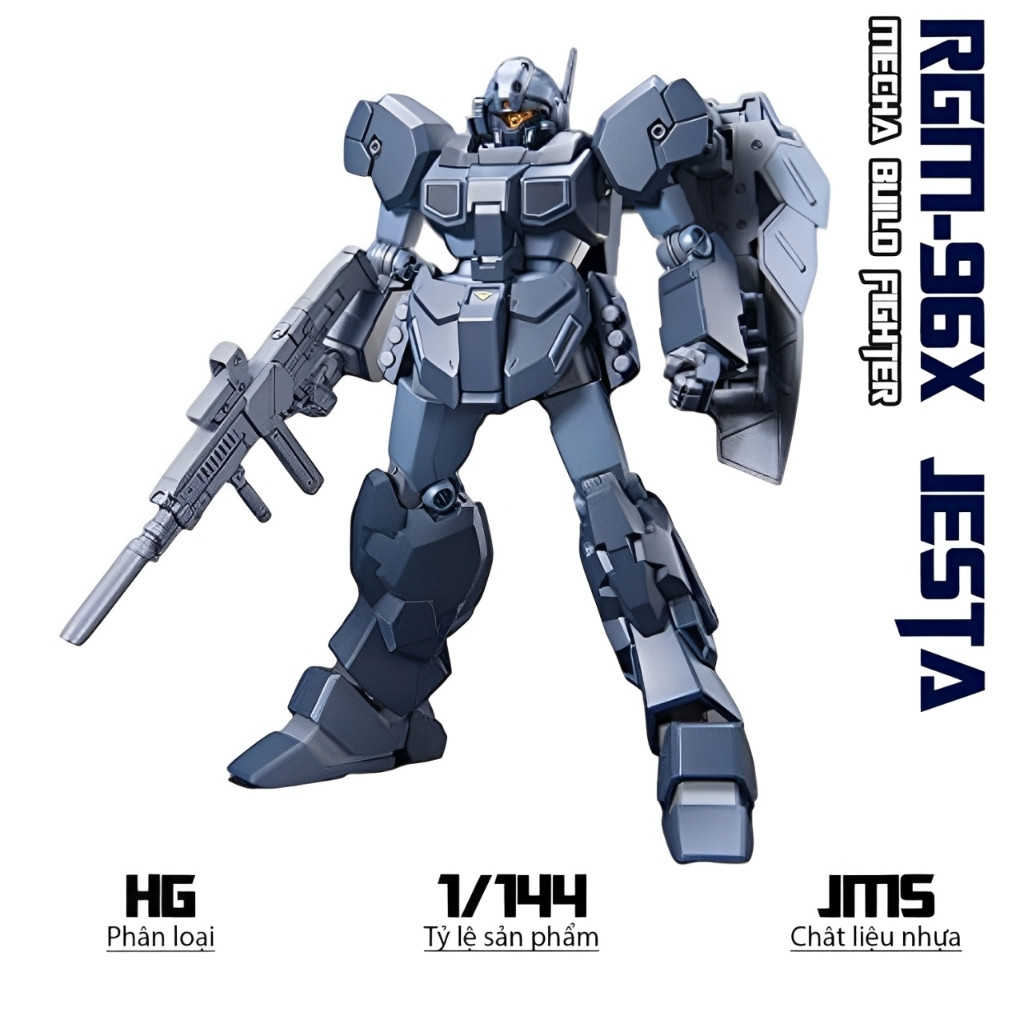 รุ่น JestaHG RGM-96X Jesta, 1/144 Mobile Suit, Plastic Assembly Toy