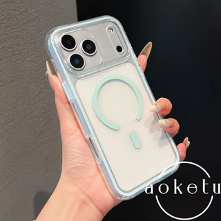 เหมาะสําหรับ ไอโฟน 17 โปรแม็กซ์ เคสโทรศัพท์ถุงลมนิรภัย 2-ใน-1 แม่เหล็กดูด แอปเปิล 17 โปร่งใสรวมทุกอย่าง 16มือโปร ง่าย 15.00 น. ขอบหนา 14/13 ป้องกันการตกฝาครอบนุ