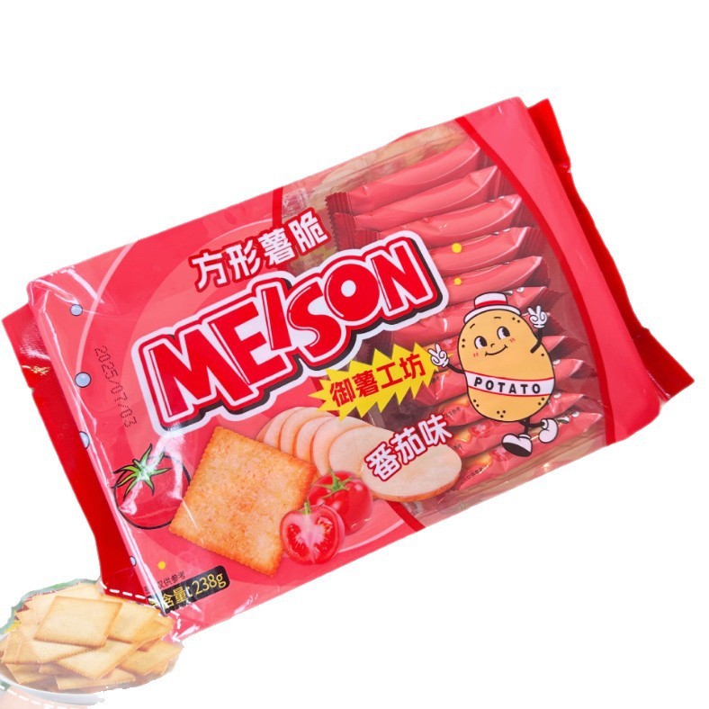 Seaweed Batch Potato Workshop Choice บิสกิตของว่างที่บรรจุแยกชิ้น Original Flavour Tomato Crisp Pota