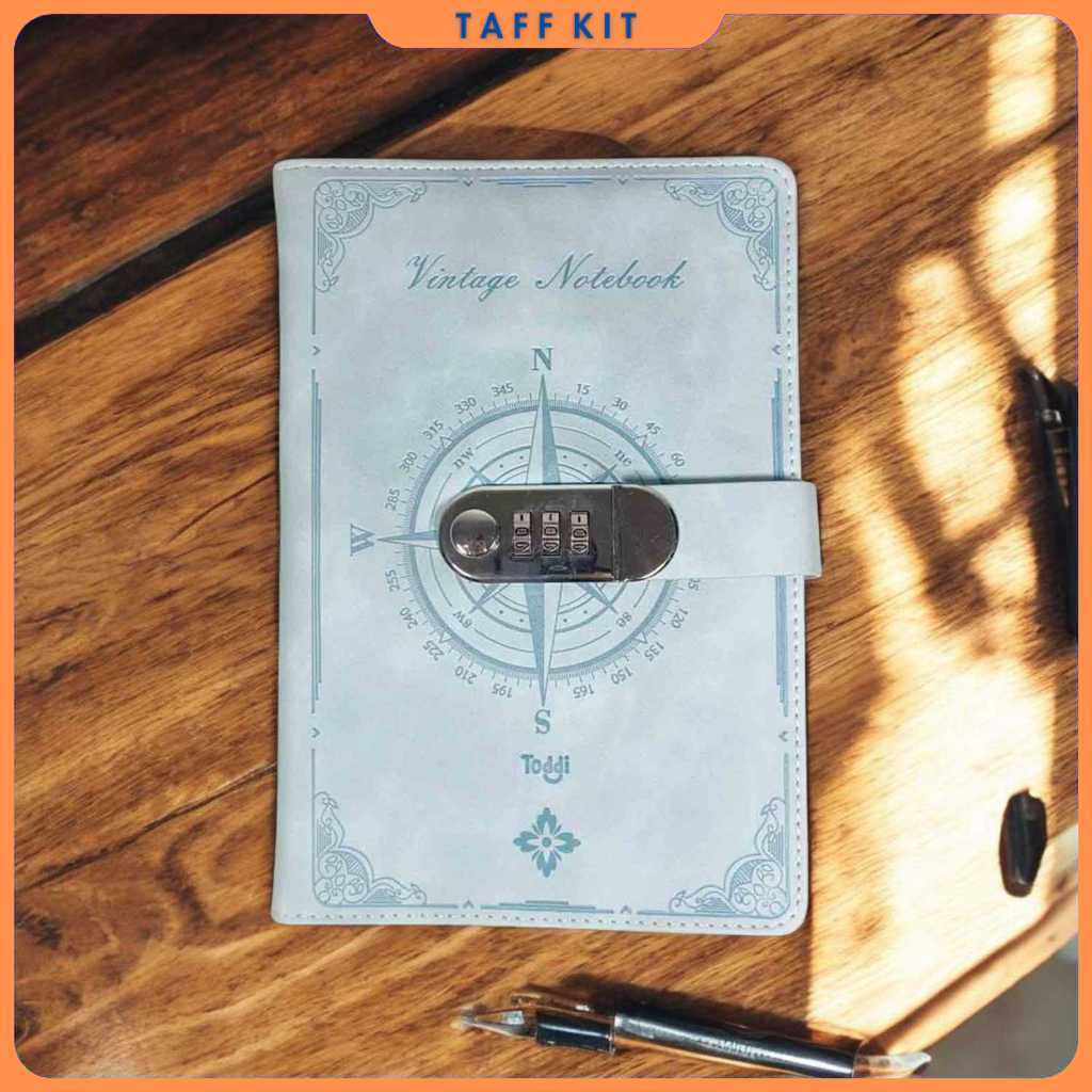 Toddi Diary Notebook Journal Notes 200 หน้า A5 มีตัวล็อค - TD22
