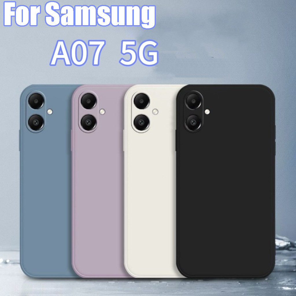 คส สีพื้น ซิลิโคนนิ่ม สำหรับ SAMSUNG A07 A17 A57 A37 A06 A56 A36 A16 A55 A15 A53 A52 A13 A32 A05 A26 S23 S24 S26 Ultra