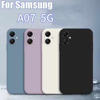 คส สีพื้น ซิลิโคนนิ่ม สำหรับ SAMSUNG A07 A17 A57 A37 A06 A56 A36 A16 A55 A15 A53 A52 A13 A32 A05 A26 S23 S24 S26 Ultra