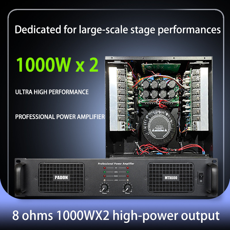Palon Professional 1000 W * 2 P Dual Channel outdoor use Amplifier 8 OHM