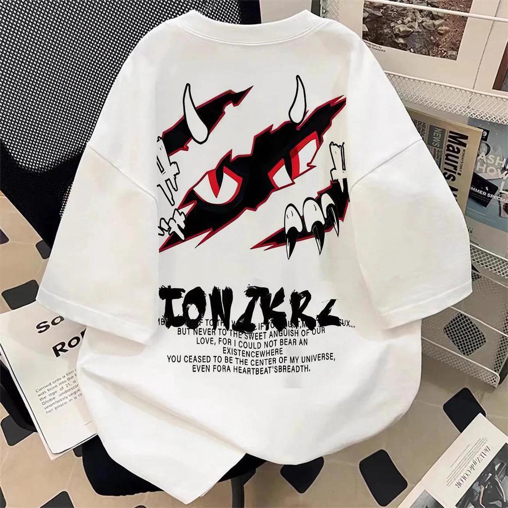 Top.basic🔥เสื้อยืดแฟชั่น Oversize ผ้าคอตตอน  ลาย “ONIKRL” สไตล์ลำลอง คอกลม แขนสั้น ผ้านุ่มสบาย ไซส์ S-3XL
