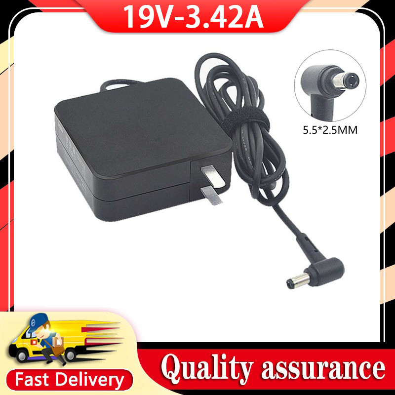 ใหม่ 19V 3.42A 65W 5.5 มม.* 2.5 มม.แล็ปท็อปอะแดปเตอร์ AC สําหรับ Asus X552 X555 F554 F555 X455L VM51