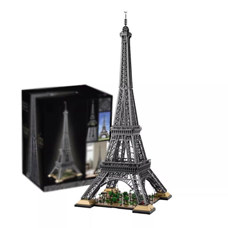ใช้งานร่วมกับ Lego Paris Eiffel Tower รุ่นอาคารการศึกษา diy ประกอบอาคารบล็อกของเล่นเด็กหญิงของขวัญ l