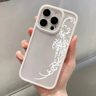 Gothic Cross Vine โปร่งใสเคสโทรศัพท์สําหรับ Samsung A06 A26 A55 A56 A35 A54 A36 A05S A15 A16 A12 A52 A34 5G A32 กันกระแทก