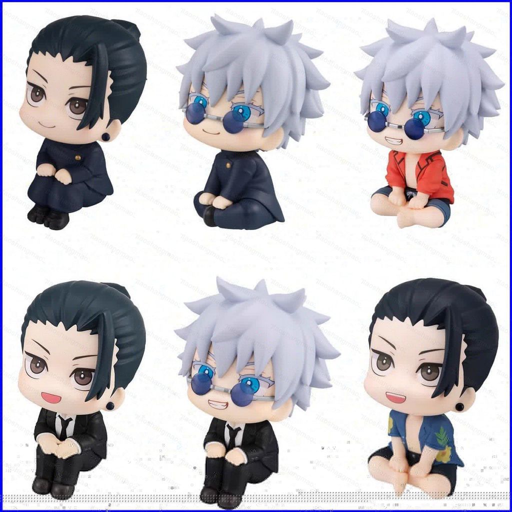 YT3 Jujutsu Kaisen Satoru Gojo Suguru Goyo Fushiguro Toji Chibi นั่ง Pose Action Figure เครื่องประดั