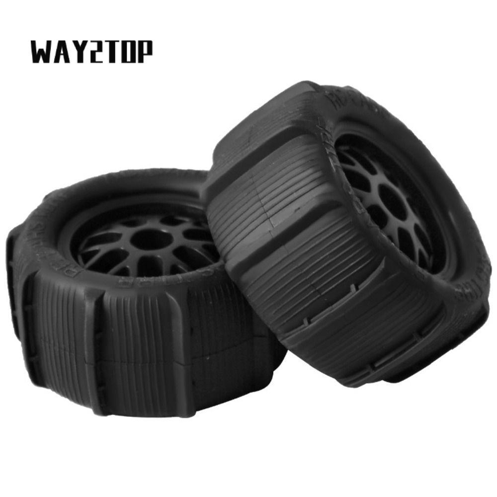 Way2top 2PCS Hex Monste รถบรรทุกล้อ, 1:16 12 มม.RC ยางรถ, Faster 1:14 1:18 แผนที่ RC รถสําหรับ SCY 16101 16102 6101/16207/144001/16889