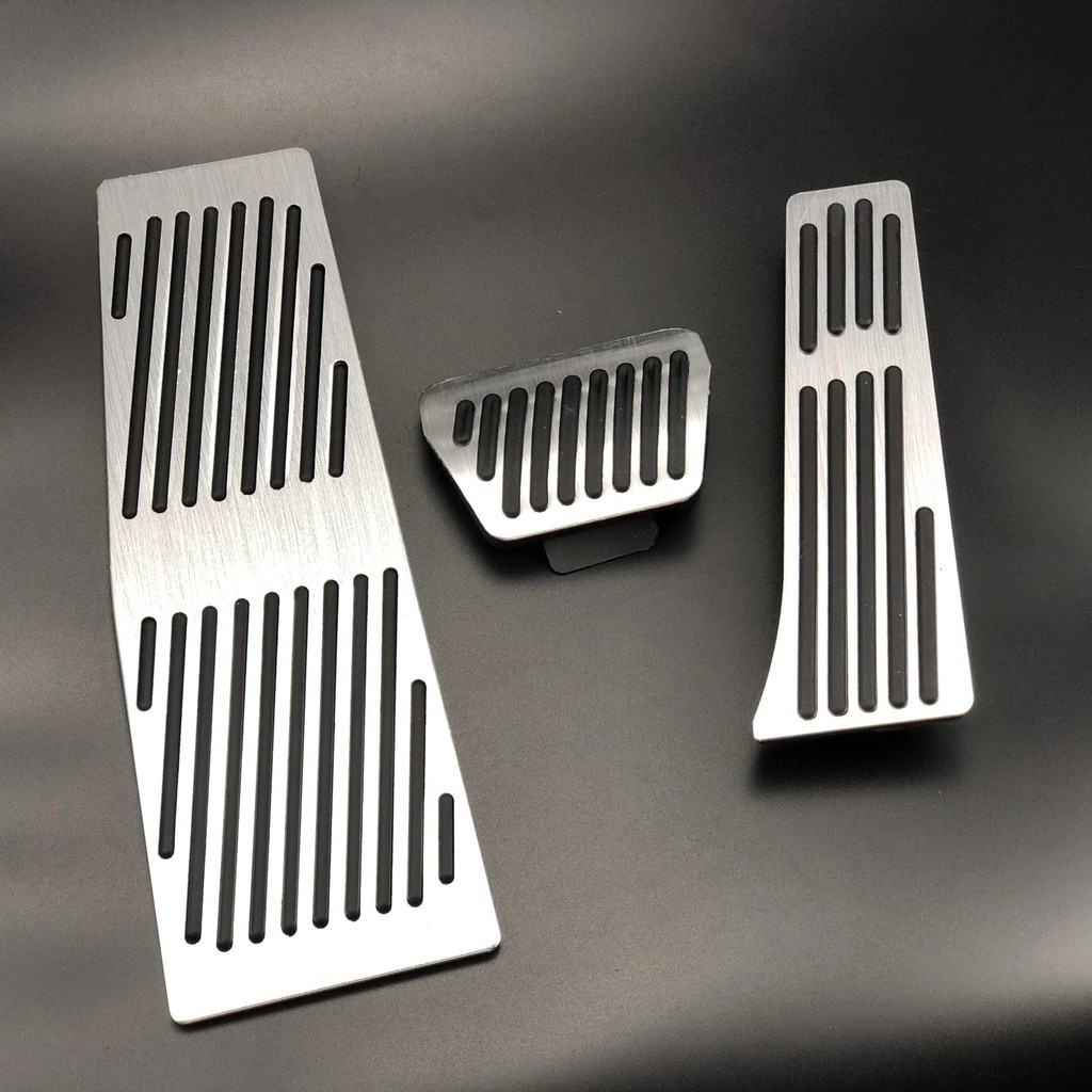 Accelerator เบรคเหยียบตกแต่งฝาครอบสําหรับ BMW E60 E61 E63 E64 E70 M5 M6 รถตกแต่งภายในจัดแต่งทรงผม LH