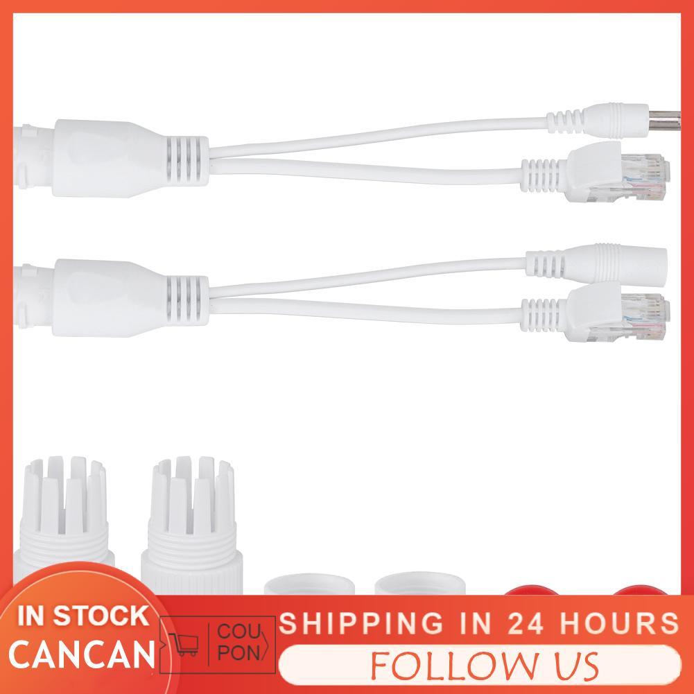 Cancanshop Cancanshop 12V PoE อะแดปเตอร์ Power Over Ethernet Passive POE Cable Splitter Injector สำห