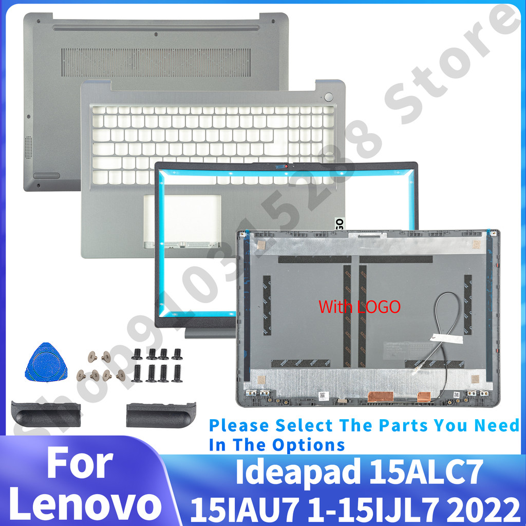 สําหรับLenovo Ideapad 3-15ABA7 15IAU7 JS578 2022 LCDปกหลังBezel Palmrestด้านล่างกรณีบานพับ