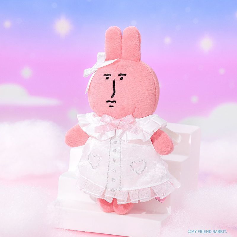 กระต่ายสีชมพู MyFriend Original Angel Series จี้, ของเล่นตุ๊กตาสร้างสรรค์ตลก, ของขวัญสําหรับเพื่อน