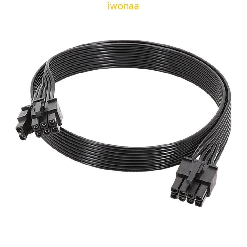Iwo 18AWG 8Pin ถึง 6+2 Pin สายชาย GPU สายไฟสําหรับ Consistent Power Delivery