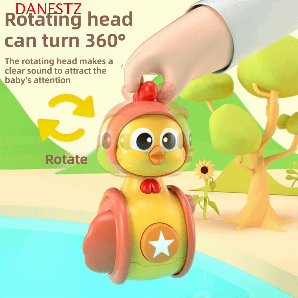 DANESTZ Early Education Toy, Fun Design Fun Toy Chicken Gliding Tumbler Toy, Gift Gliding Motion Tum