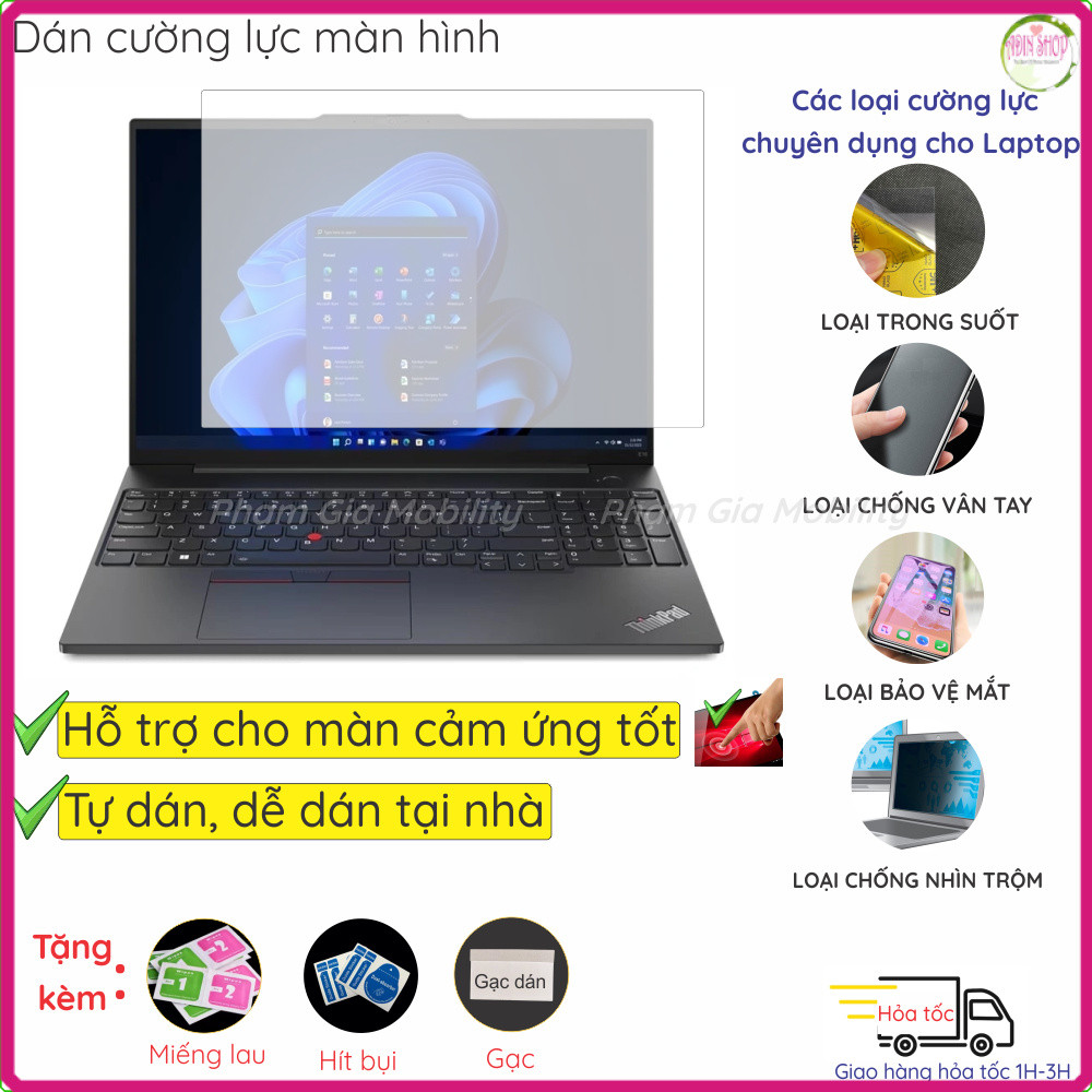 กระจกนิรภัยกันรอยหน้าจอสําหรับ Lenovo ThinkPad E14 E15 E16 Gen 1 2 3 4 5 6 7 21SX 21SY 21M7 21T9 Nan