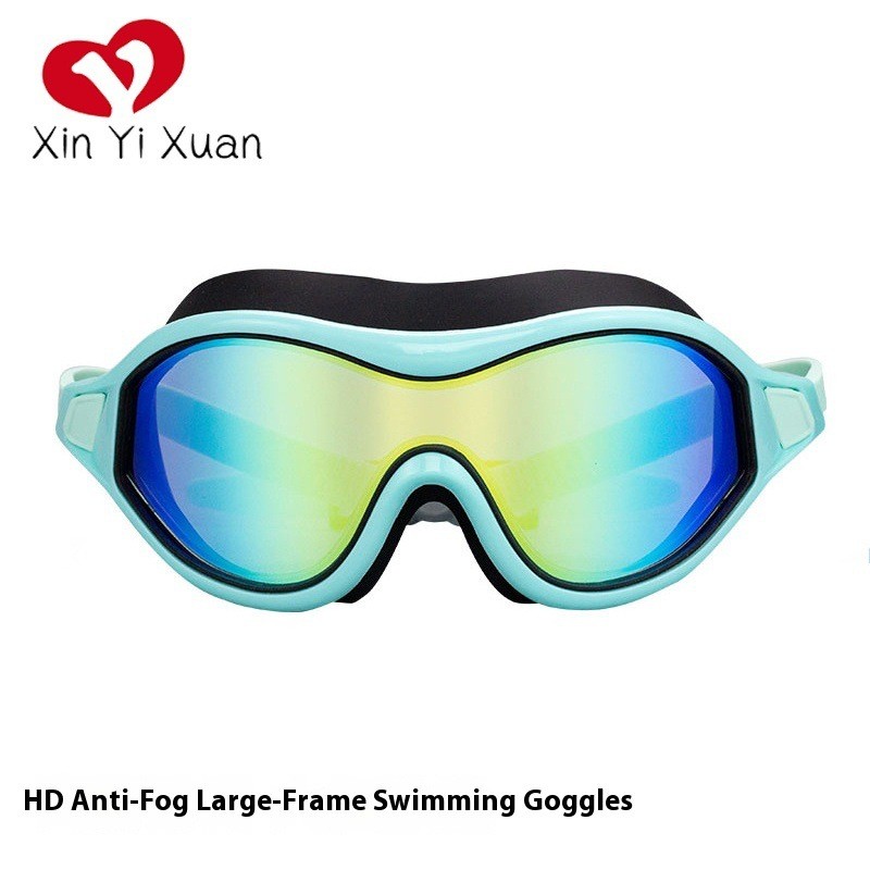Coolbee Swim bick Large Frame Swimming Goggles Colorful electroplating Adult swimming goggles Anti-f