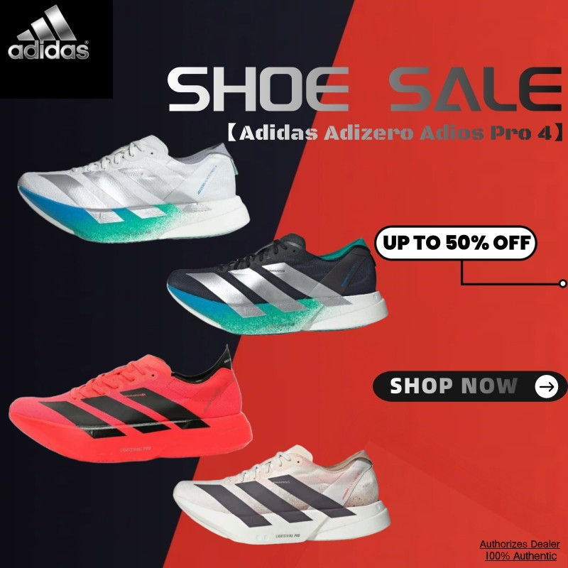 New Model!!Adidas Adizero Adios Pro 4 JR6354/JR6356/JR6365/JR6367 รองเท้ากีฬา