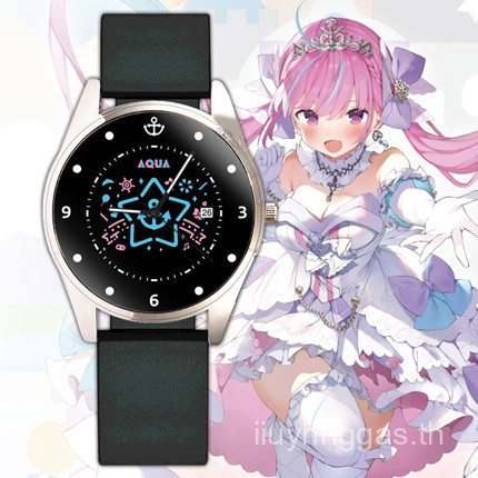 Holo Minato Akuya นาฬิกา Aqua live นาฬิกาดิจิตอล Aqua อะนิเมะ Merchandise นักเรียนนาฬิกาควอทซ์สองมิต