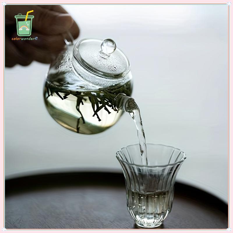 [สี] 150ml/5oz Mini กาน้ําชาแก้วใส Borosilicate สูงสําหรับเครื่องดื่มร้อนกาน้ําชาสําหรับหนึ่งคนใช้ Kung Fu ชาสําหรับ Home Office Cafe TH – โปรปัง