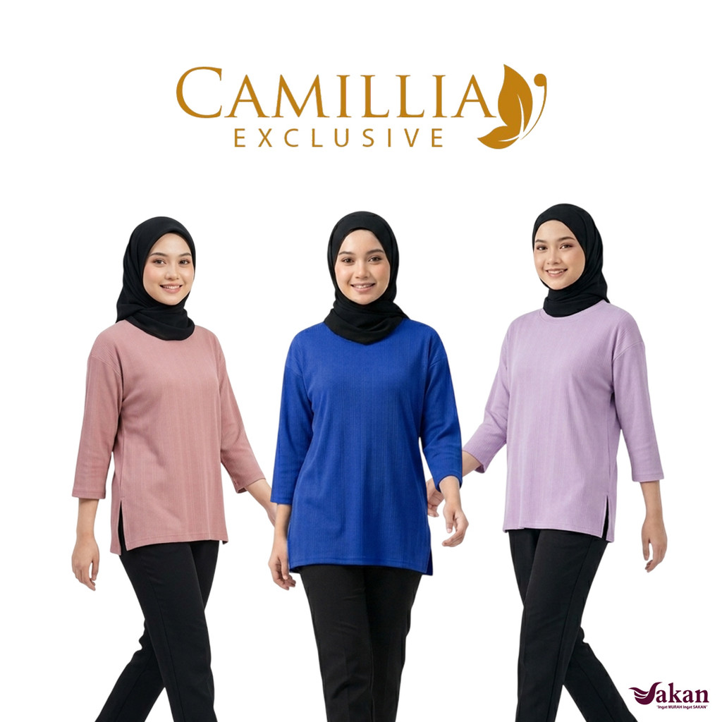 SAKAN CAMILLIA SA4 Ladies Blouse (ธรรมดา) Size 38 42 46 - SA Blosue Wanita (Kosong) Saiz 38 42 46 (5