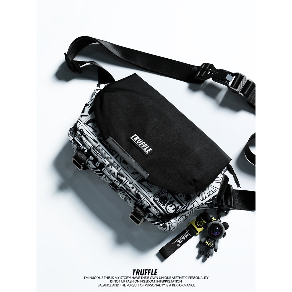 TRUFFLE Original Street Wear One-Shoulder Messenger Bag Boy Travel Light Bag Casual Shoulder Bag Fem