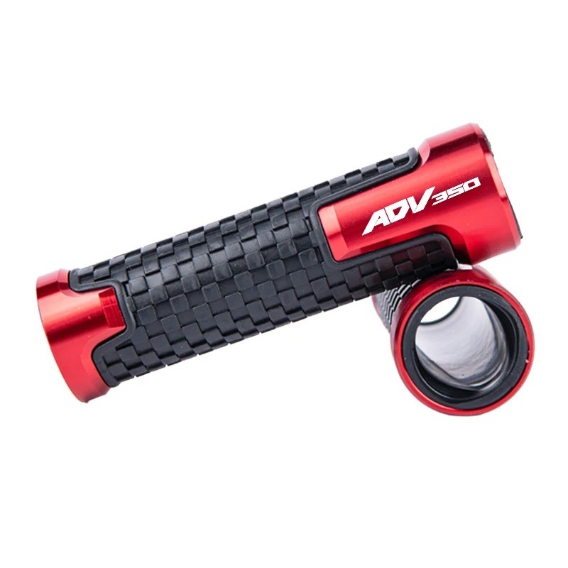 รถจักรยานยนต์Handlebar Grips CNCอลูมิเนียมยางHand Thruster GripsสําหรับHonda Adv350 Adv 350 ADV350 2