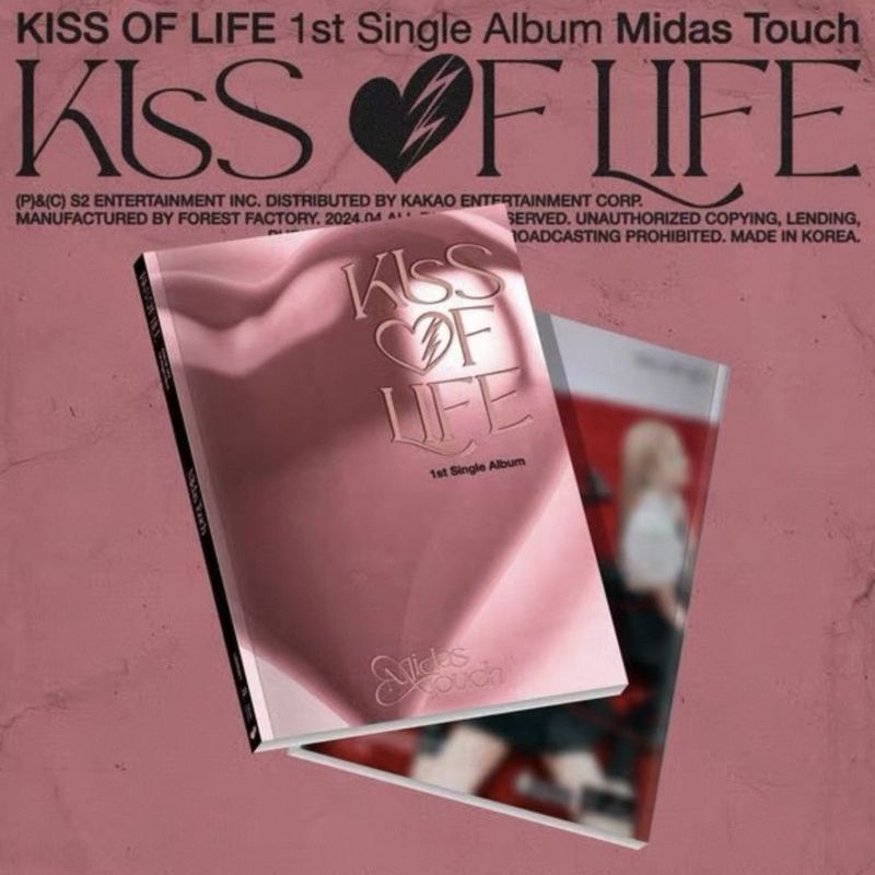 พร้อมสต็อก KISS OF LIFE อัลบั้ม Single 1 Midas Touch ยังไม่เปิดใหม่เอี่ยม KISS KIOF